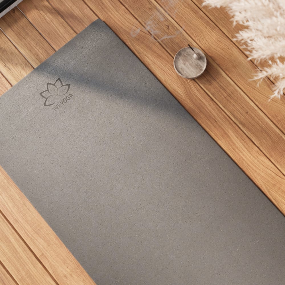 Tapis de yoga bien-être liège anthracite 60x190 cm — vue 3