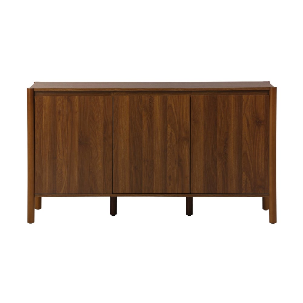 Sideboard Holzdekor 3 Türen Nussbaumfarbe - Maisons Du Monde