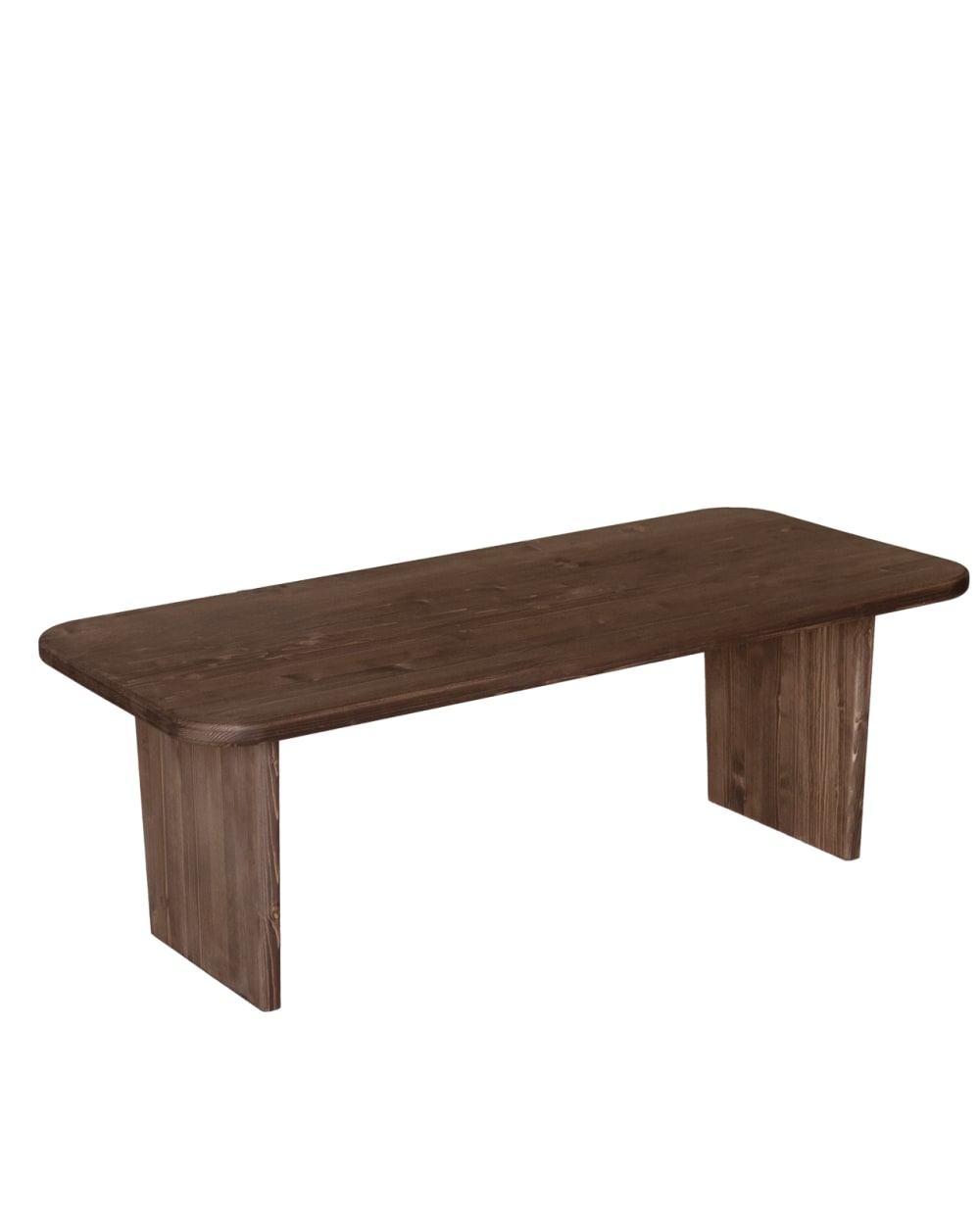 Table basse en bois massif noyer 120x60cm