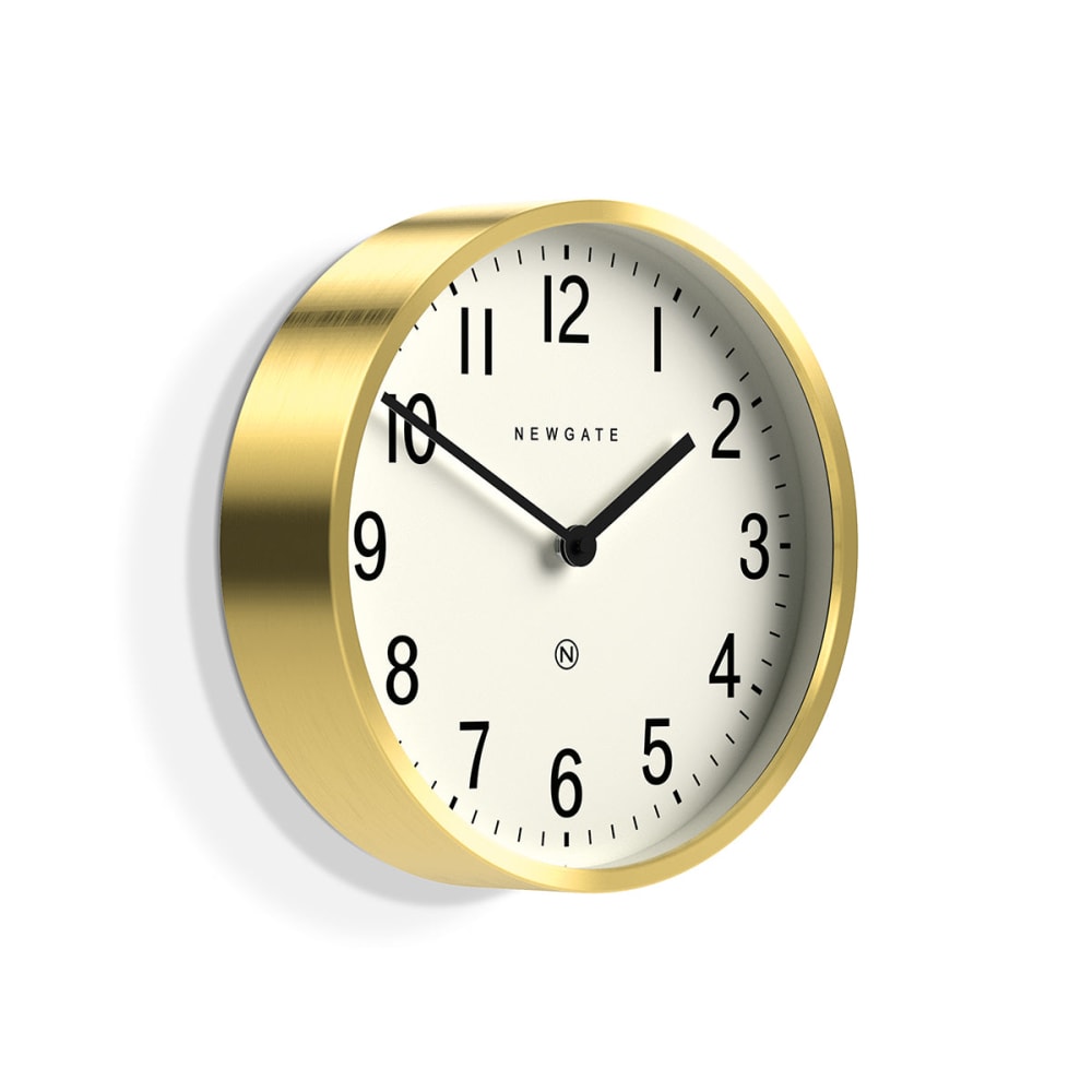 Horloge murale avec finition - laiton