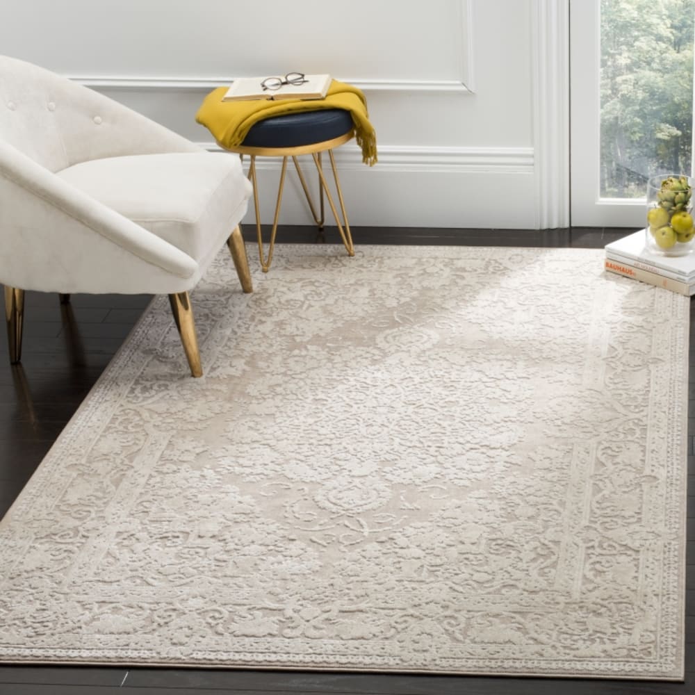 Tapis contemporain en polyester beige, 235 x 305 cm — vue 3