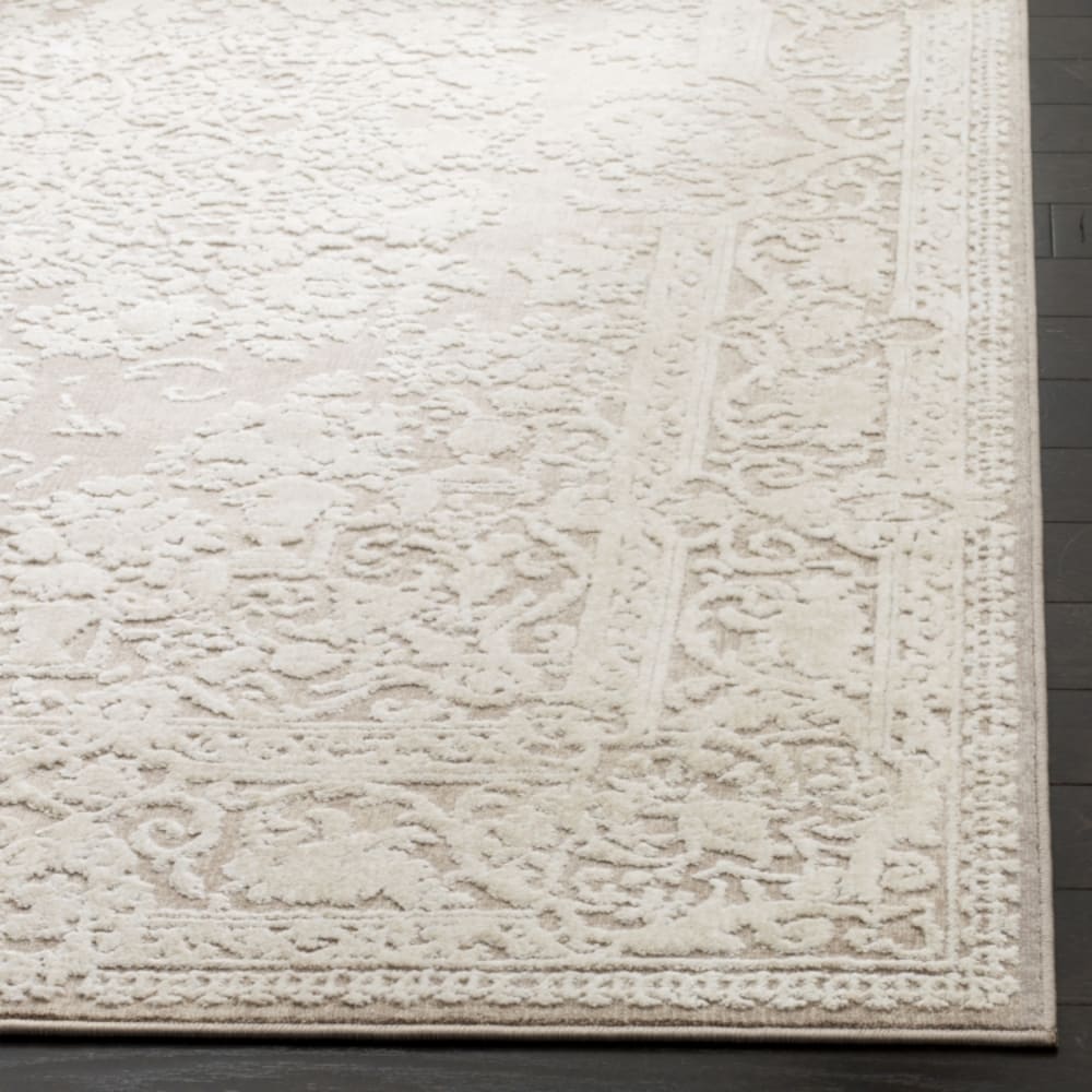 Tapis contemporain en polyester beige, 152 cm — vue 4