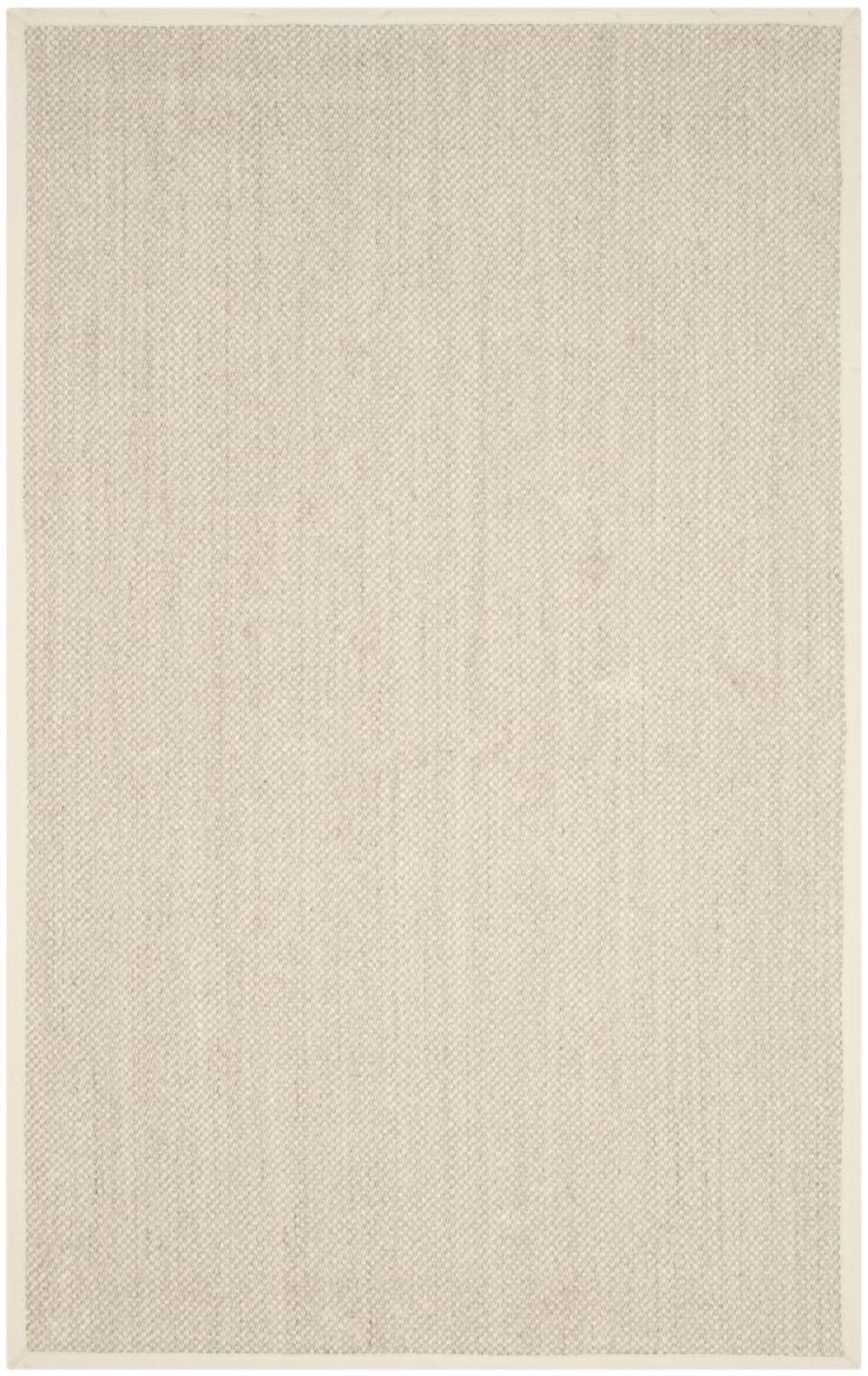 Tapis fibre naturelle en sisal blanc/beige, 183 x 244 cm