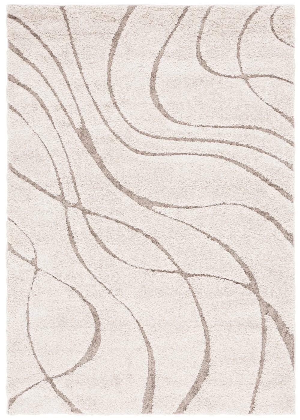 Tapis en polypropylène beige, 160 x 229 cm