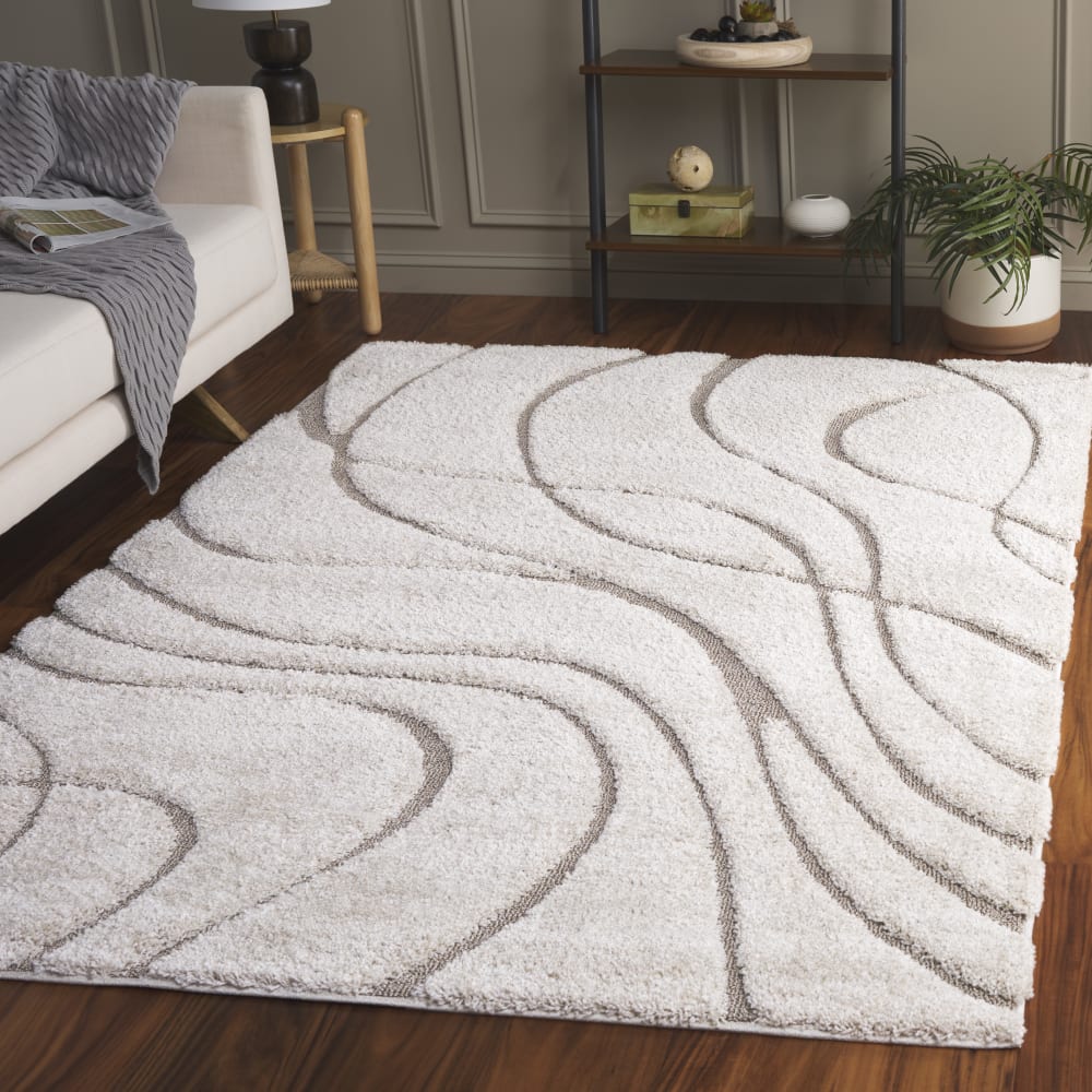 Tapis en polypropylène beige, 160 x 229 cm — vue 3