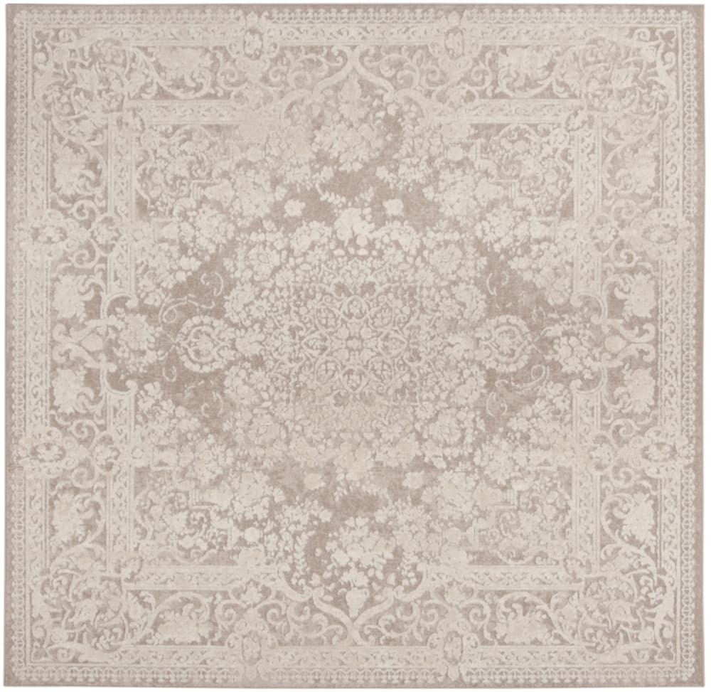 Tapis Polyester Beige / Crème 152 X 152 cm