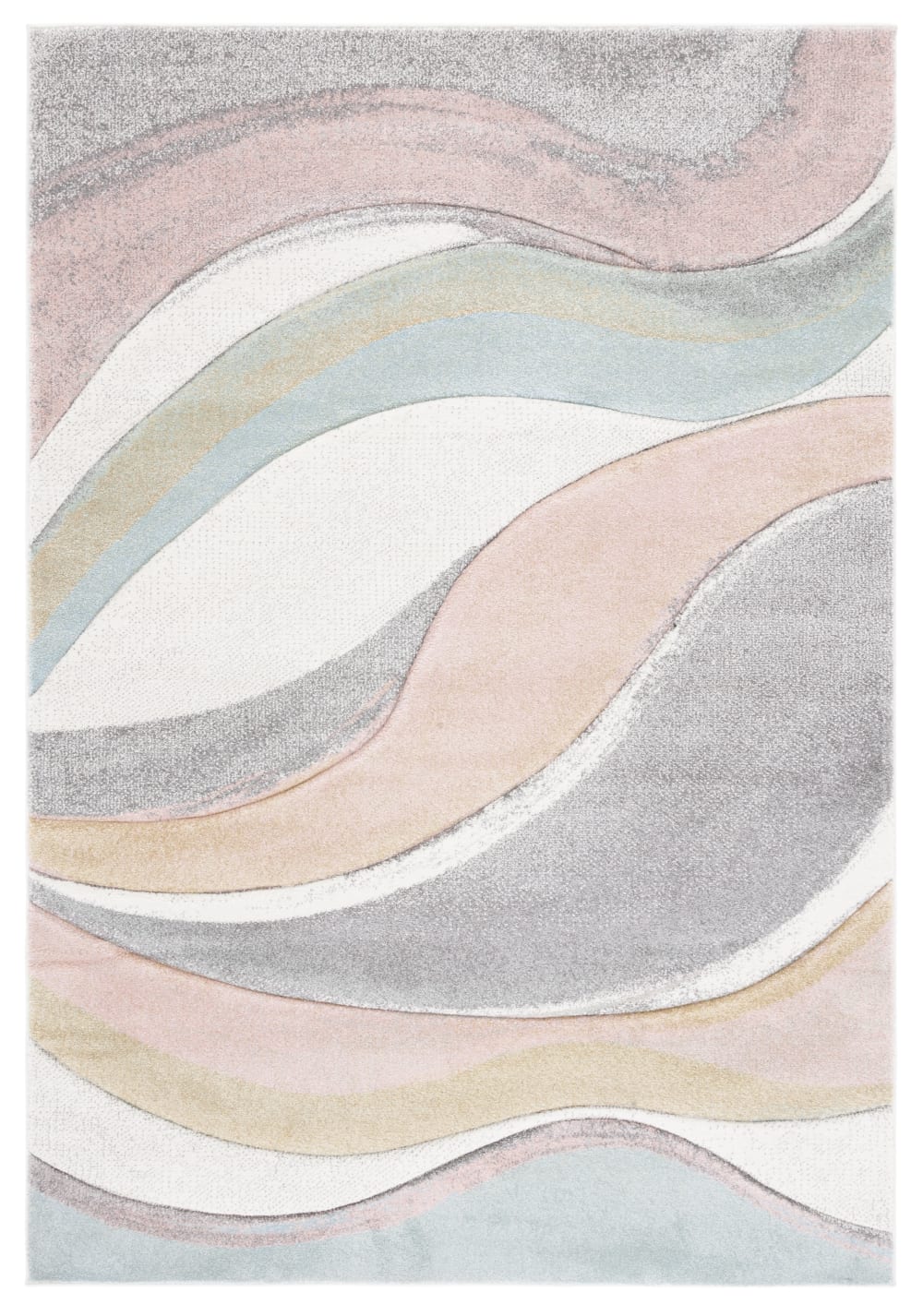 Tapis gris / rose 160