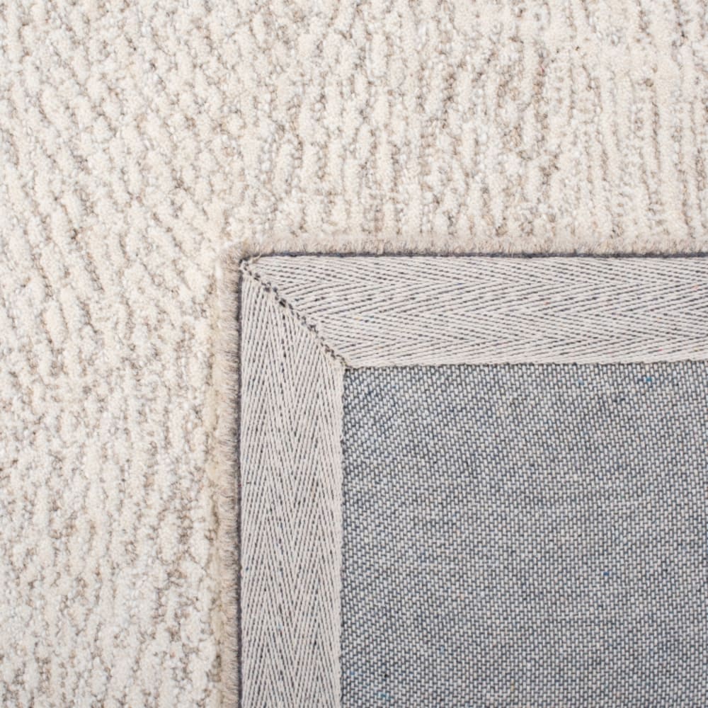 Tapis traditionnel en laine blanc/beige, 91 cm — vue 4