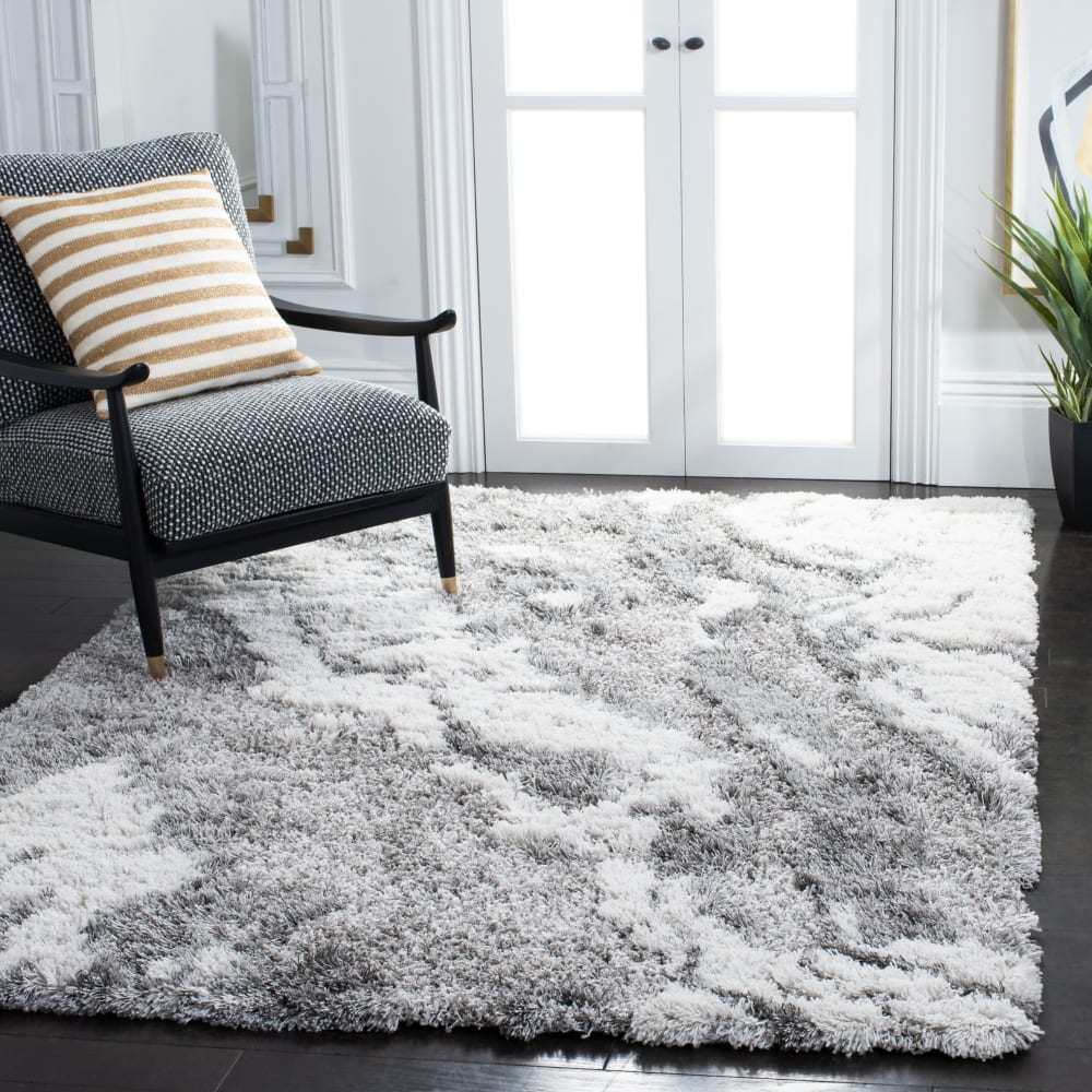 Tapis en polypropylène gris/blanc, 160 x 231 cm — vue 3