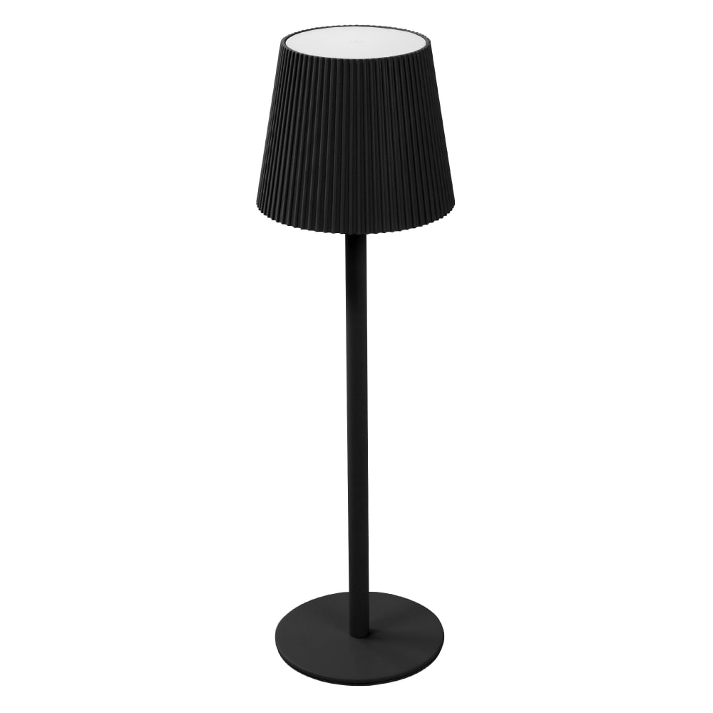 ML-Design LED Tischlampe kabellos mit Touch Schwarz Ø10x36 cm Warmweiß Dimmbar style modern Schwarz Metall