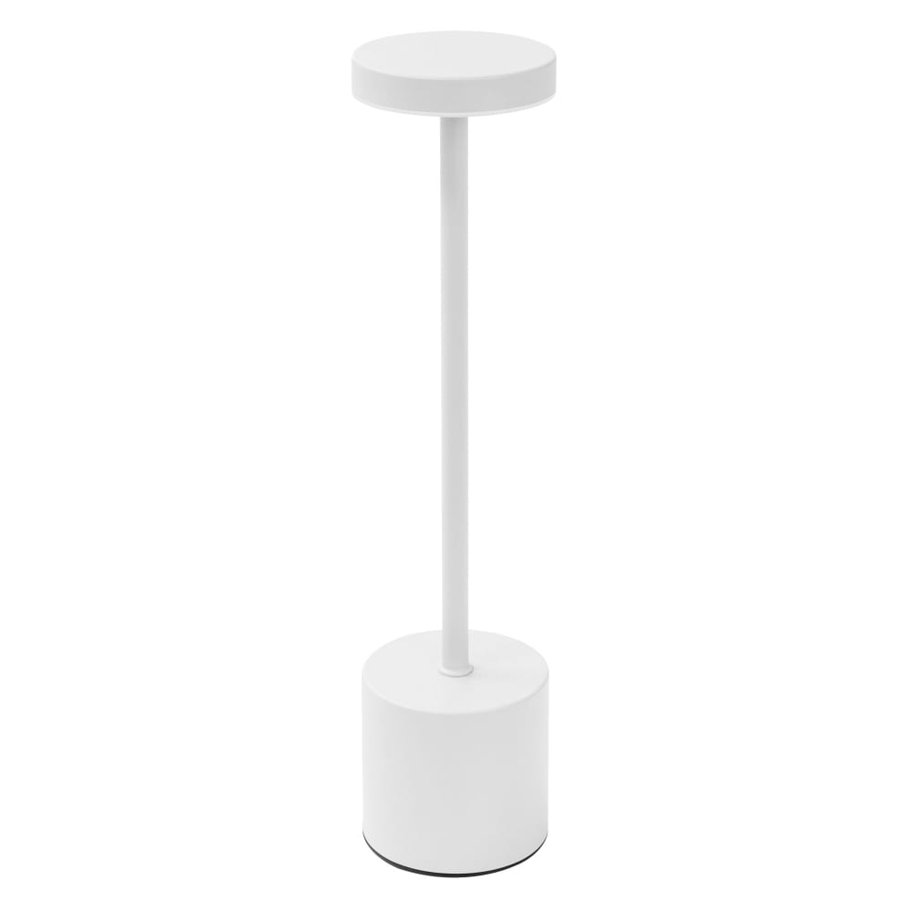 ML-Design LED Tischlampe kabellos Touch Weiß Ø8x34,5cm 3 Lichtfarben Dimmbar style modern Weiß Metall