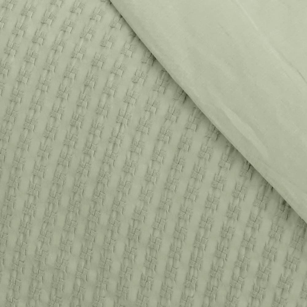 Bettläufer aus gewaschener Baumwolle Salbei 90x200 cm - Maisons