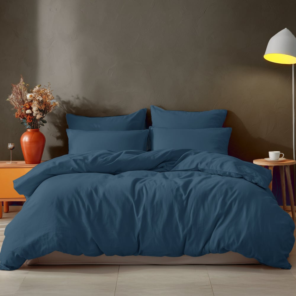 Housse de couette en coton  denim 200x200 cm