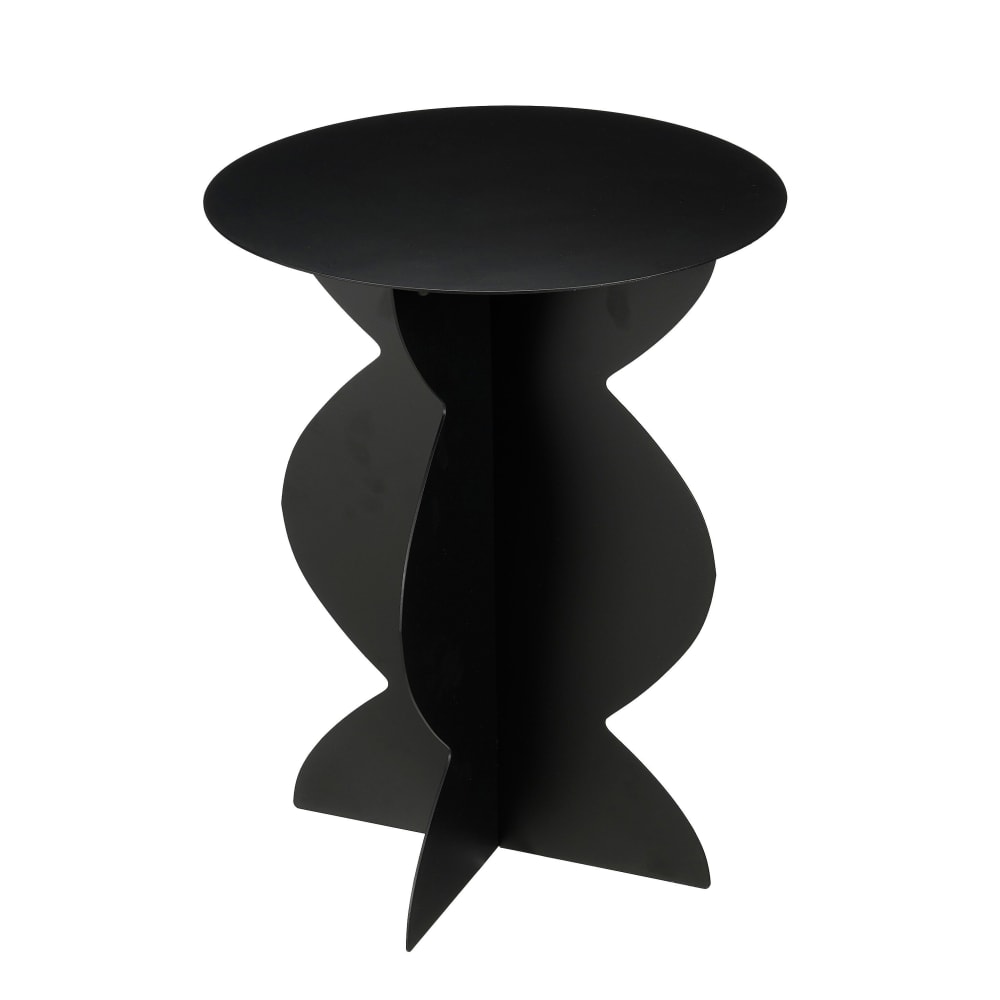 Table d'appoint noir fer h50xl40xl40cm Table d'appoint noir fer h50xl40xl40cm