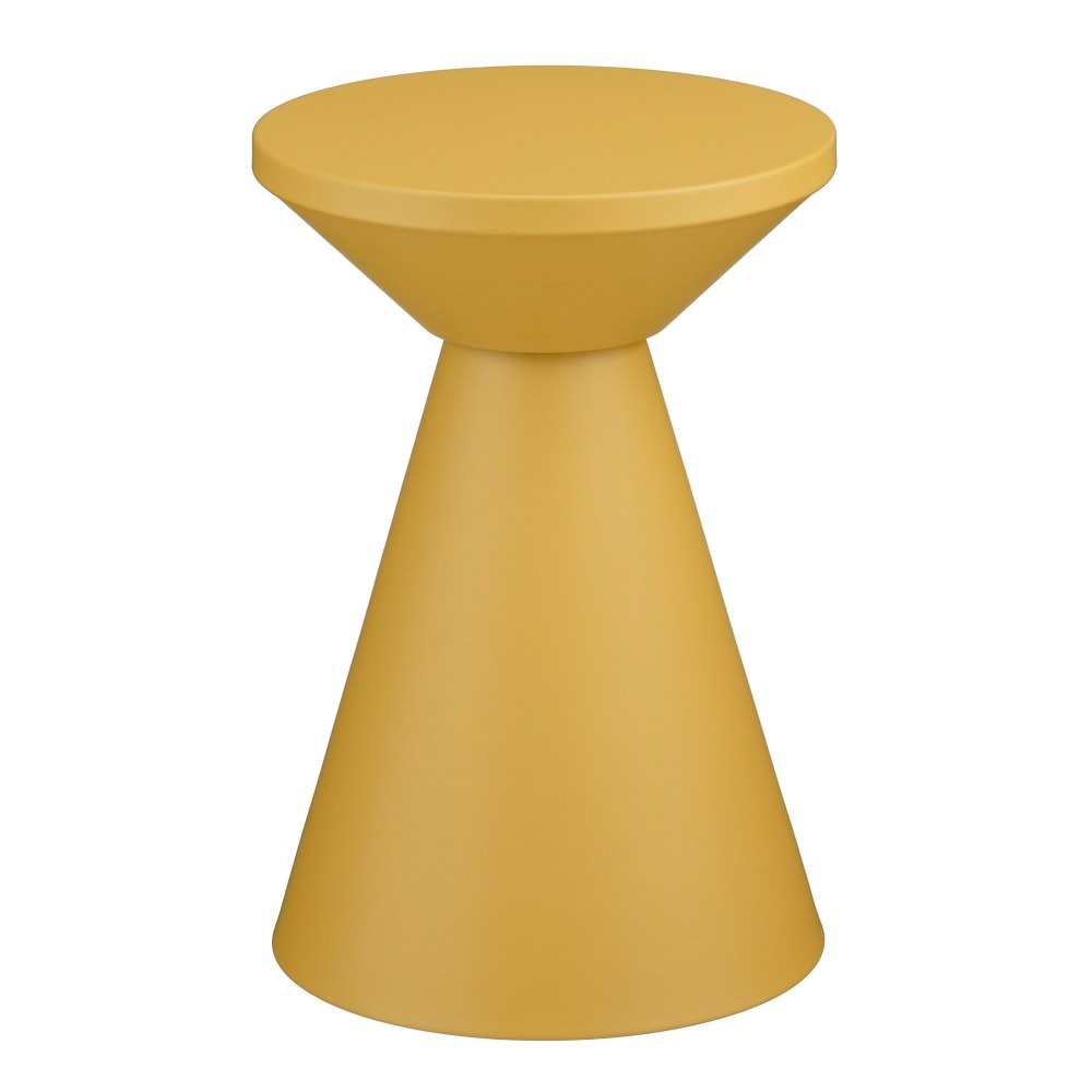Mica Decorations Beistelltisch Jim Gelb Eisen H45xB30.5xL30.5cm style modern Gelb Stahl