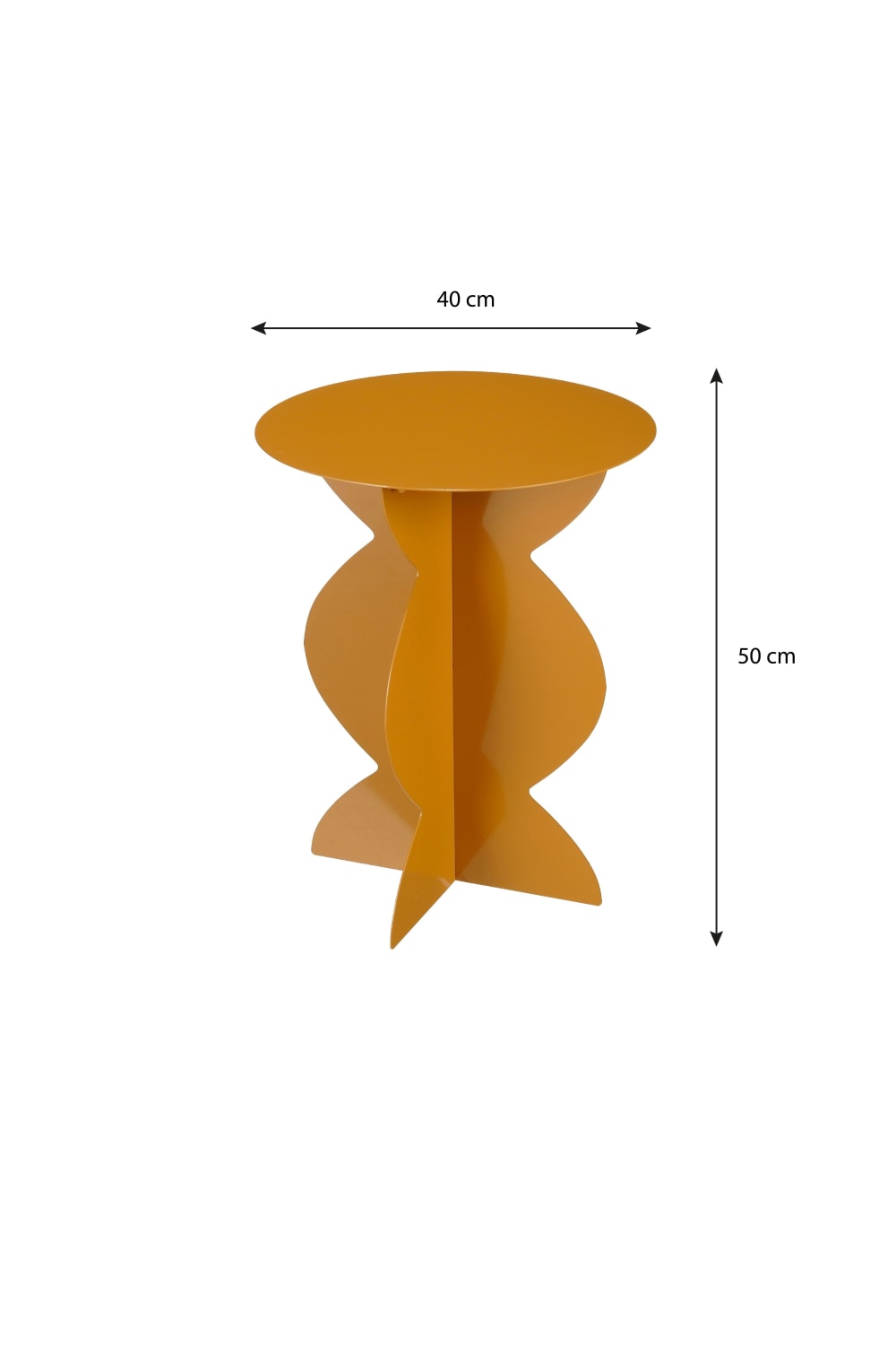 Beistelltisch Rafi Braun Eisen H50xB40xL40cm - Maisons Du Monde
