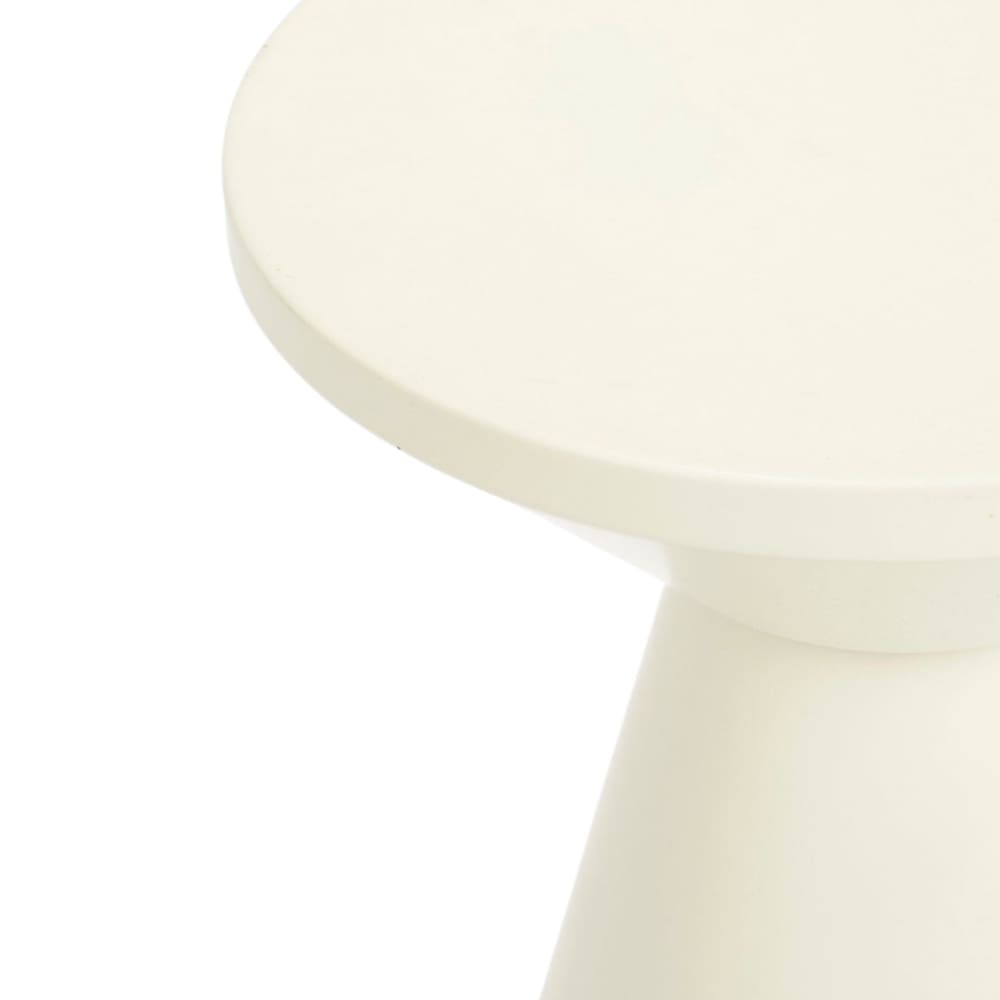 Beistelltisch Jim Cremeweiß Eisen H45xB30.5xL30.5cm - Maisons Du