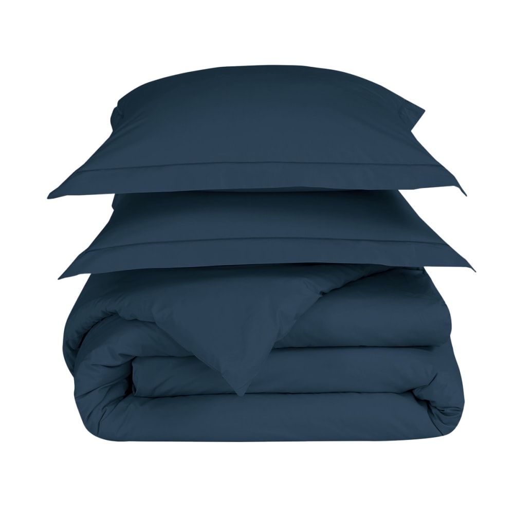 Pparure housse de couette + 2 taies 65x65 cm indigo 280x240 cm — vue 4
