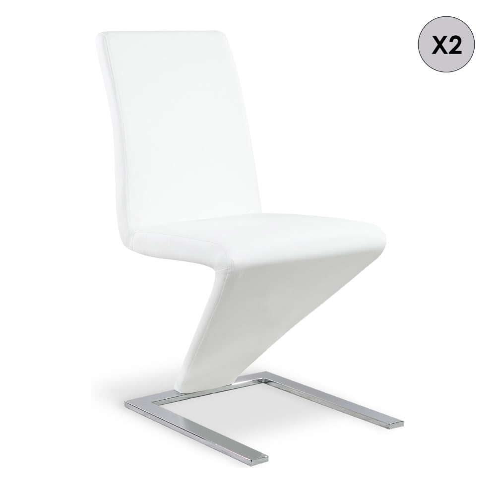 Lot de 2 chaises design