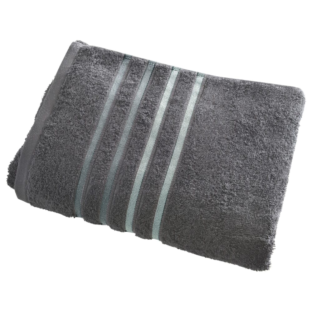 Drap de bain en coton gris foncé 70x140cm