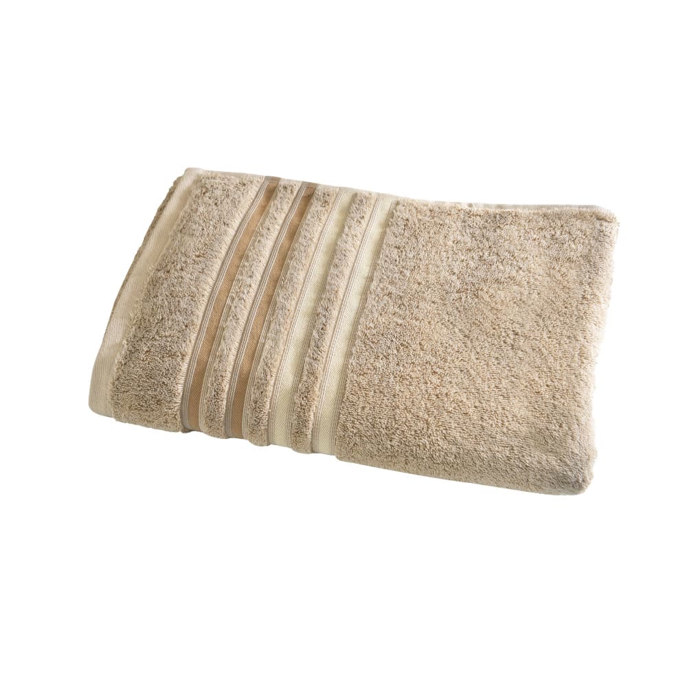 Serviette de toilette en coton marron glacé 50x100cm