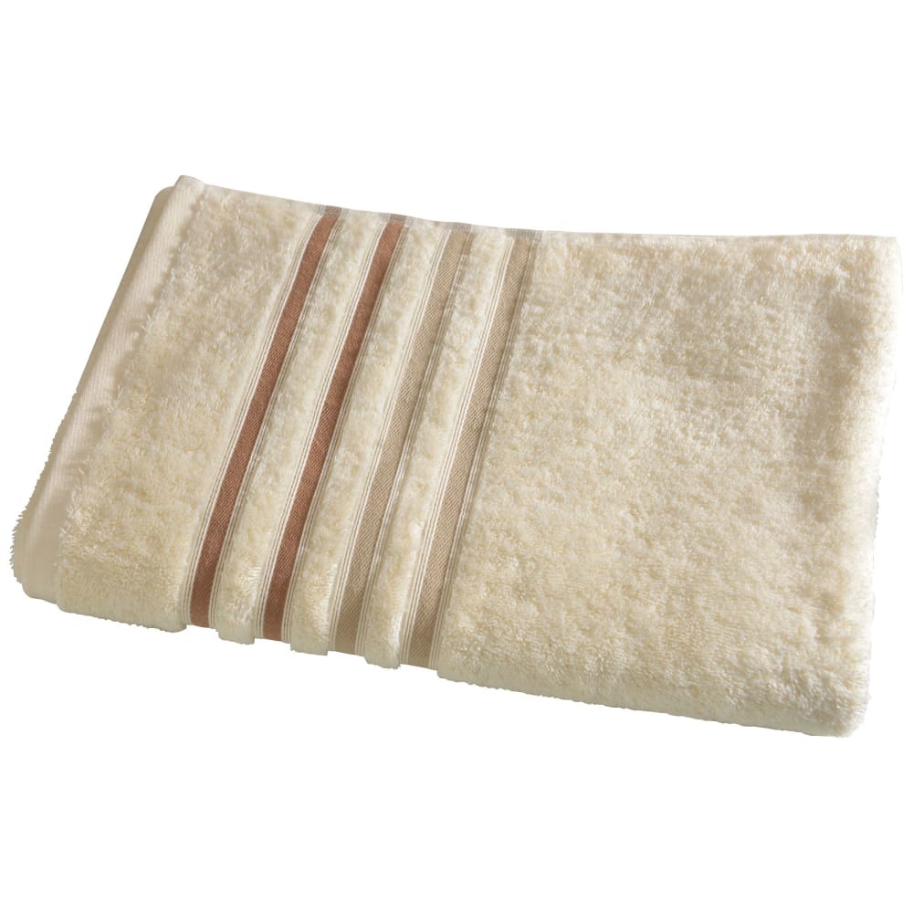 Drap de bain en acrylique blanc écru 70x140cm