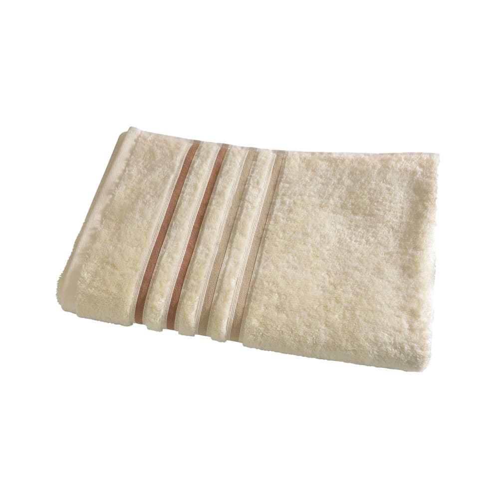 Serviette de toilette en coton blanc écru 50x100cm
