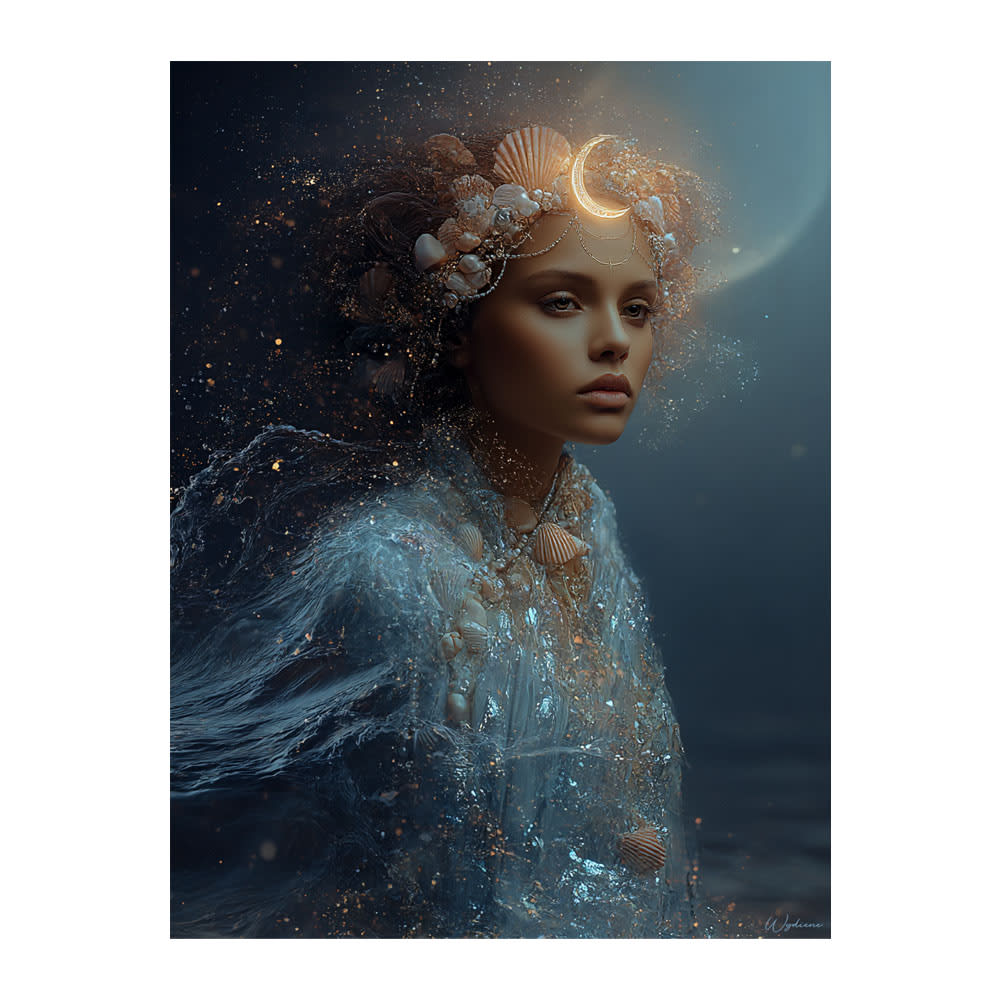 Tableau Femme Cancer alu-dibond multicolore 60x80 cm