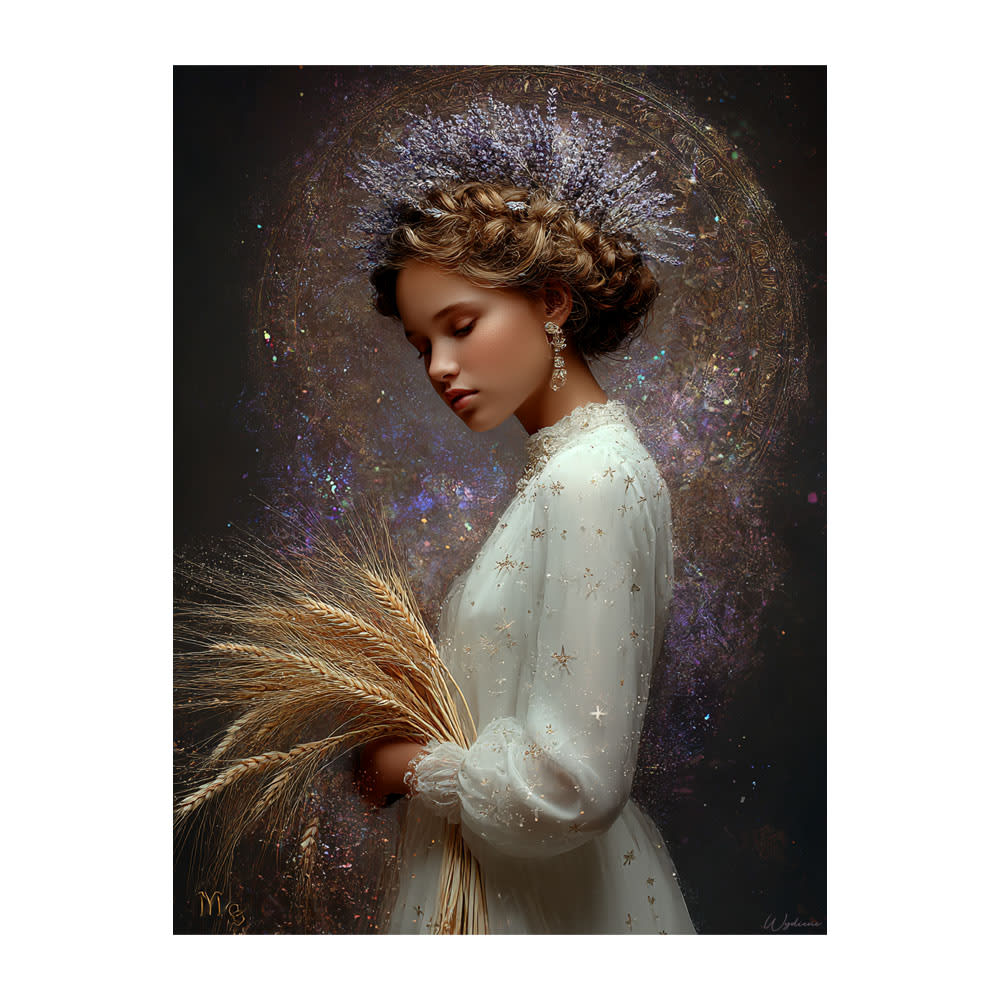 Tableau Femme Vierge alu-dibond multicolore 30x40 cm