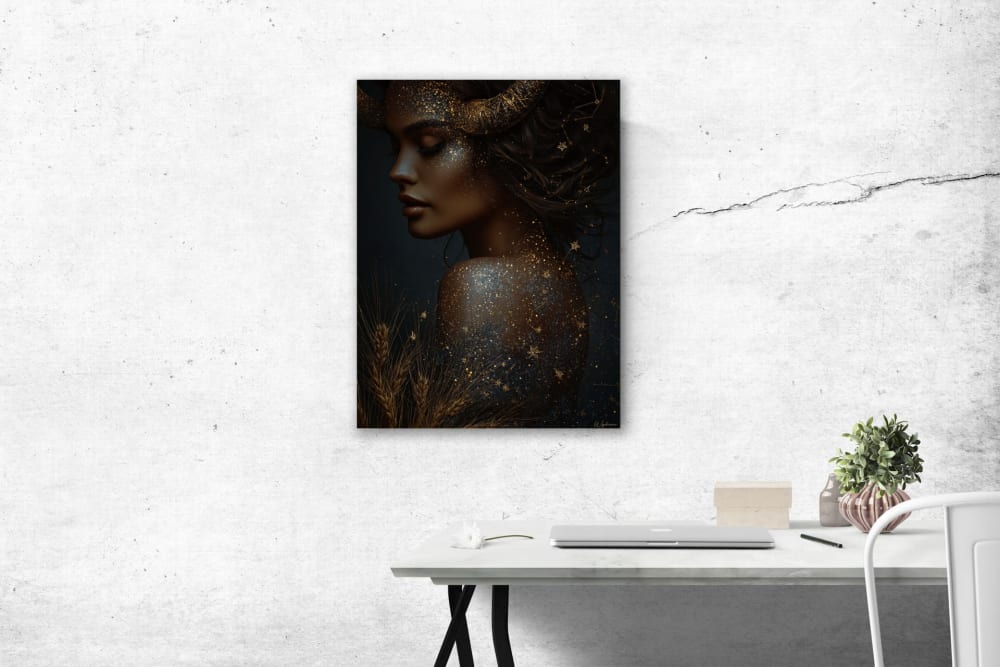 Tableau Femme Taureau alu-dibond multicolore 60x80 cm