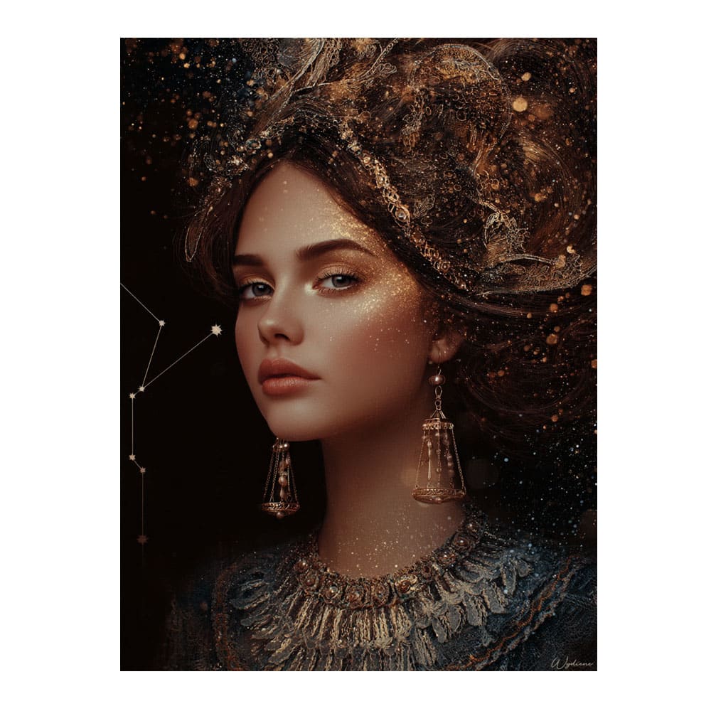 Tableau Femme Balance alu-dibond multicolore 60x80 cm