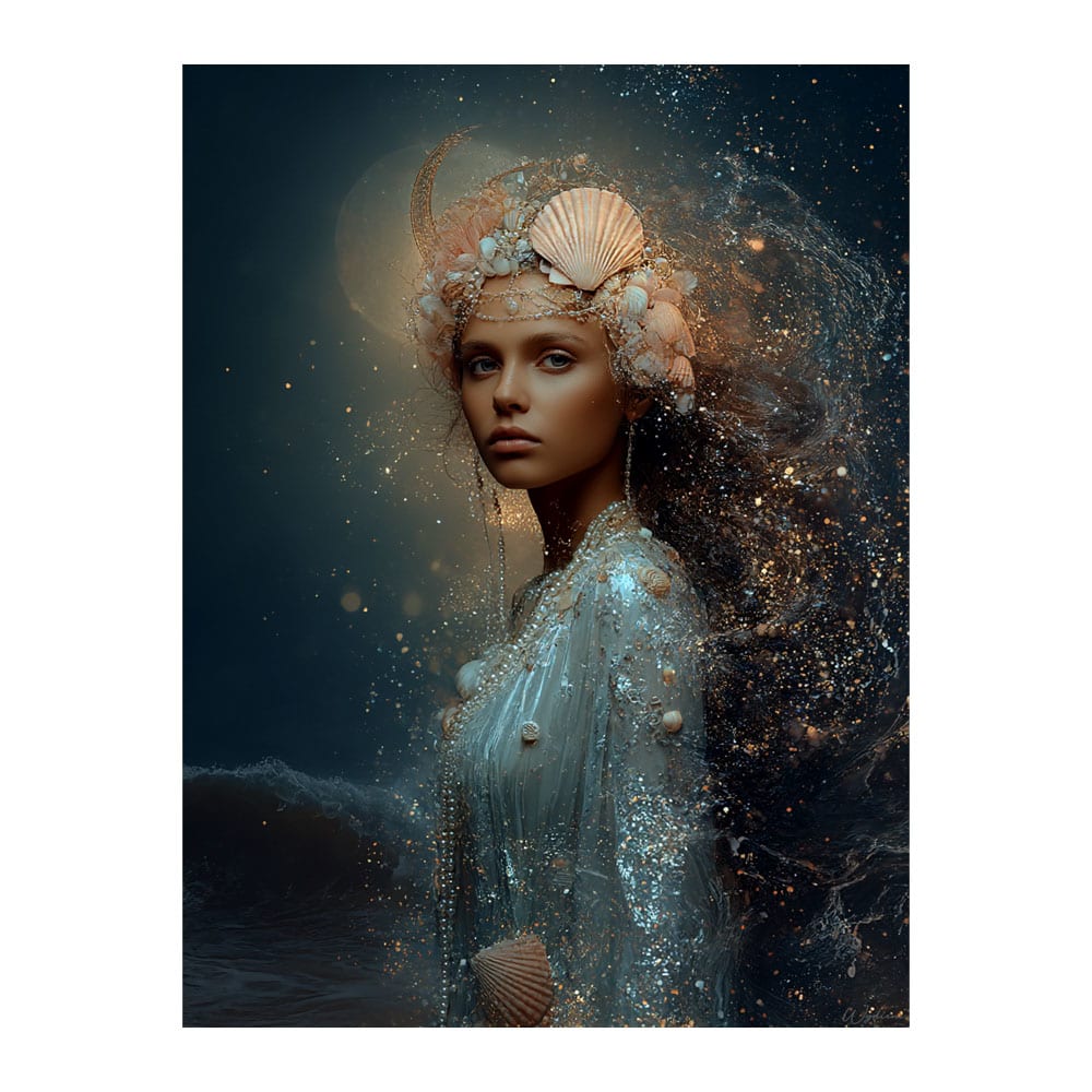 Tableau Femme Cancer alu-dibond multicolore 60x80 cm