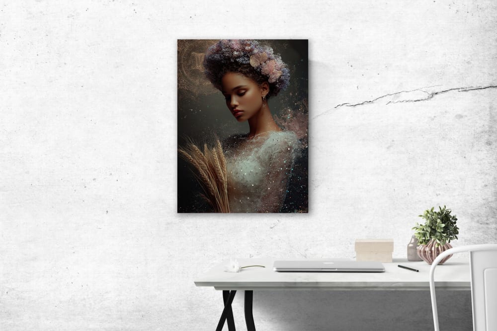 Tableau Femme Vierge alu-dibond multicolore 60x80 cm - Maisons du Monde