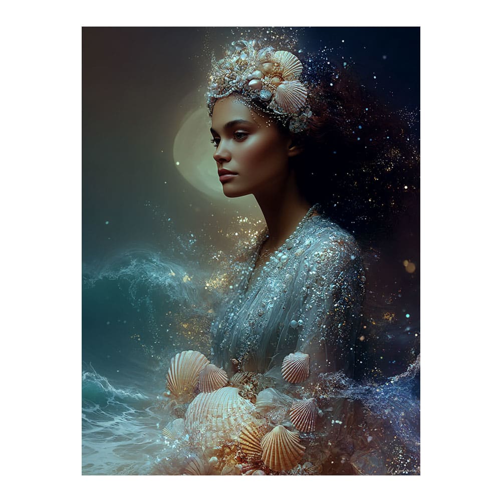 Tableau Femme Cancer alu-dibond multicolore 30x40 cm