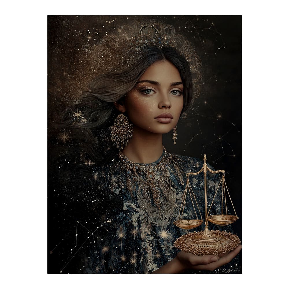 Tableau Femme Balance alu-dibond multicolore 60x80 cm