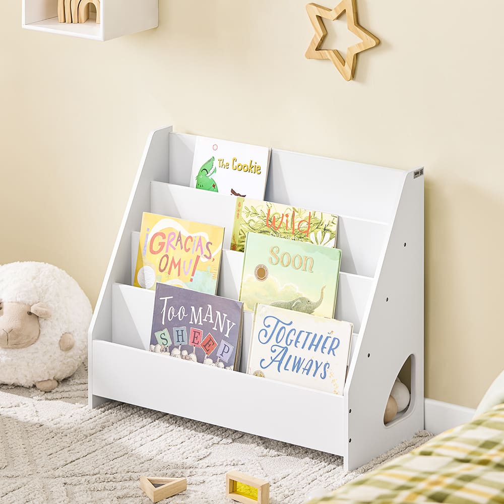 Kinderregal mit 4 ablagefächern MDF weiß - Maisons Du Monde