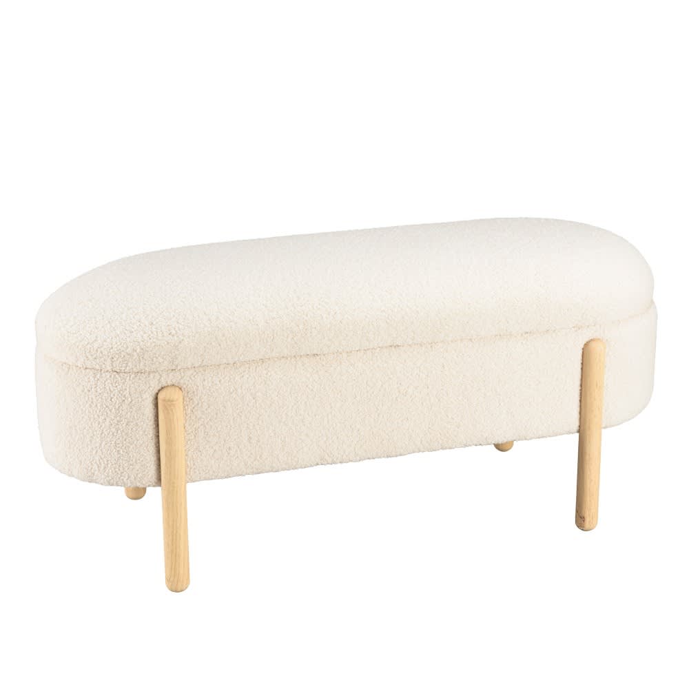 Banquette tissu bouclette