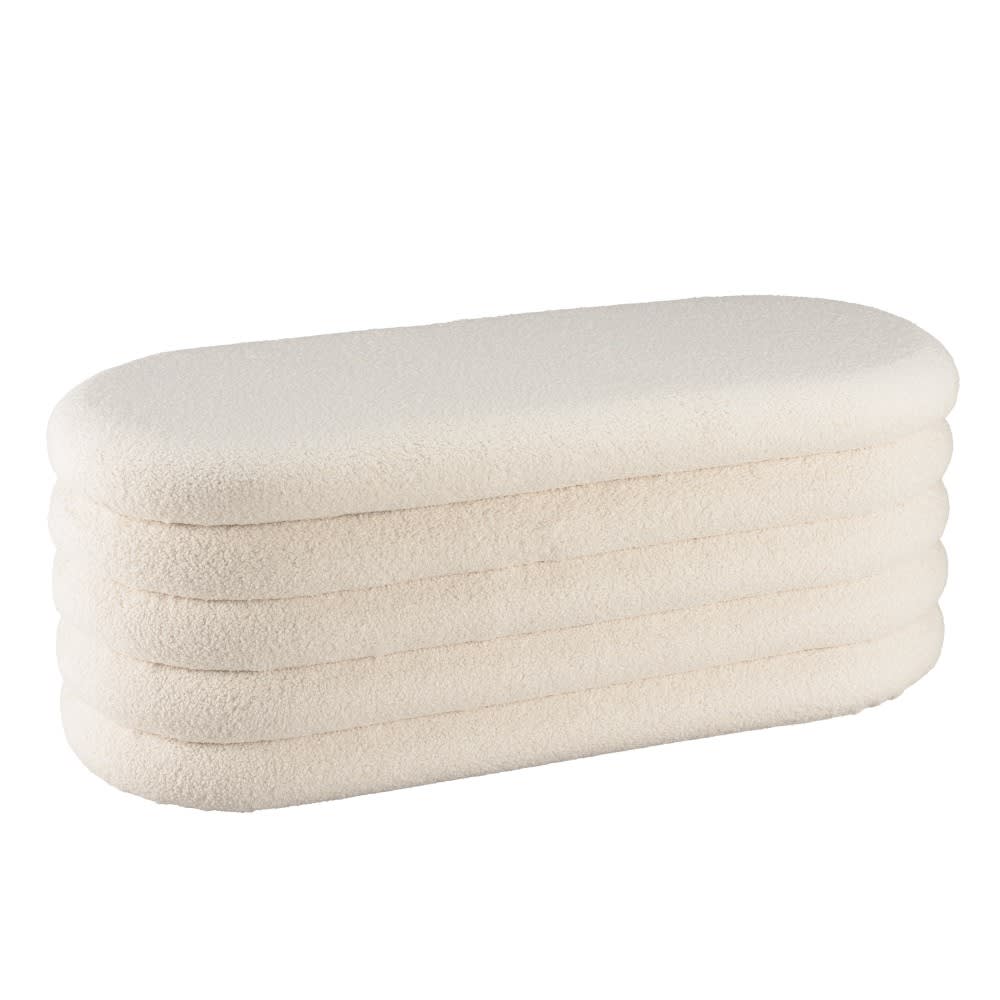 Banquette en tissu bouclette