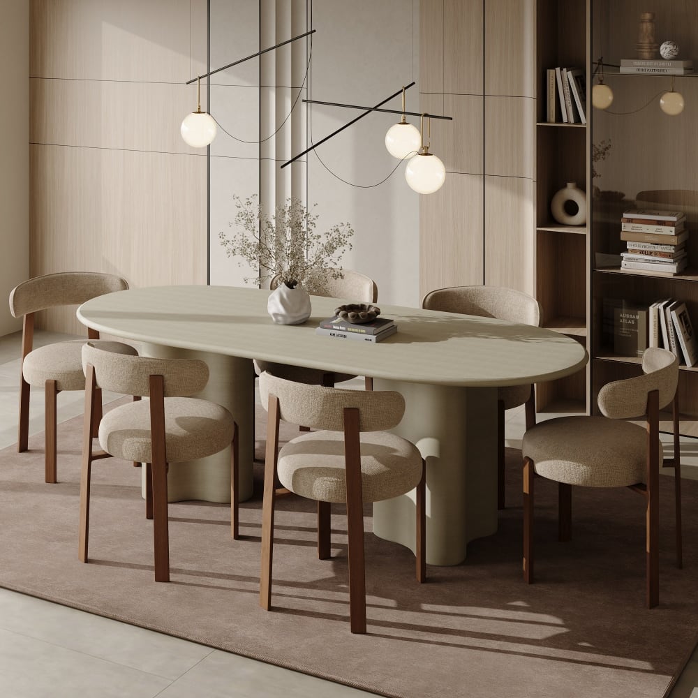 Lot de 2 chaises en velours chenillé taupe