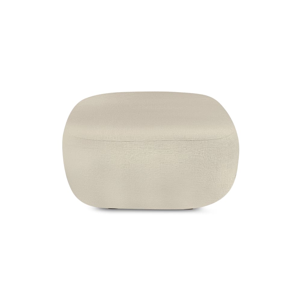 Pouf carré en tissu