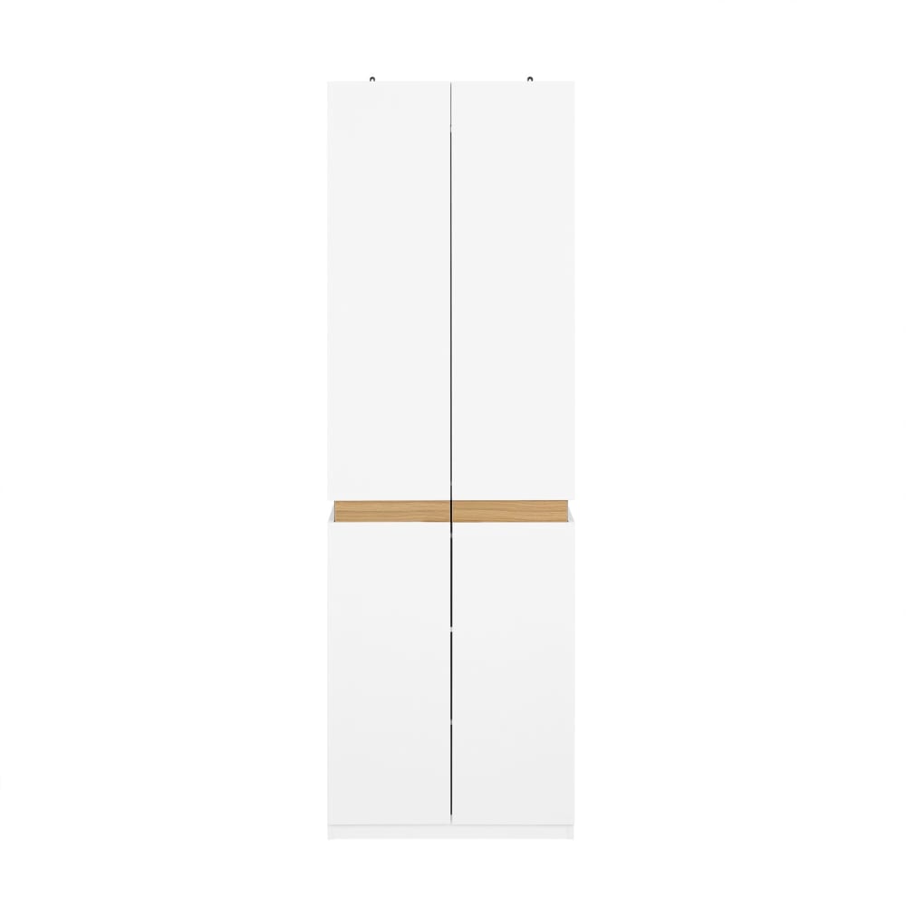 Kleiderschrank Hochschrank KüChenschrank Aus MDF(E1) Weiß