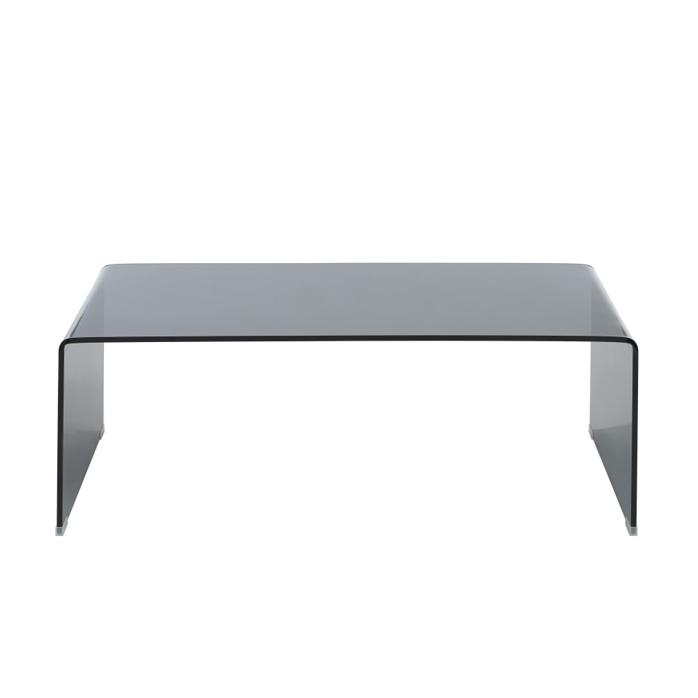 Table basse verre trempé noir 120cm