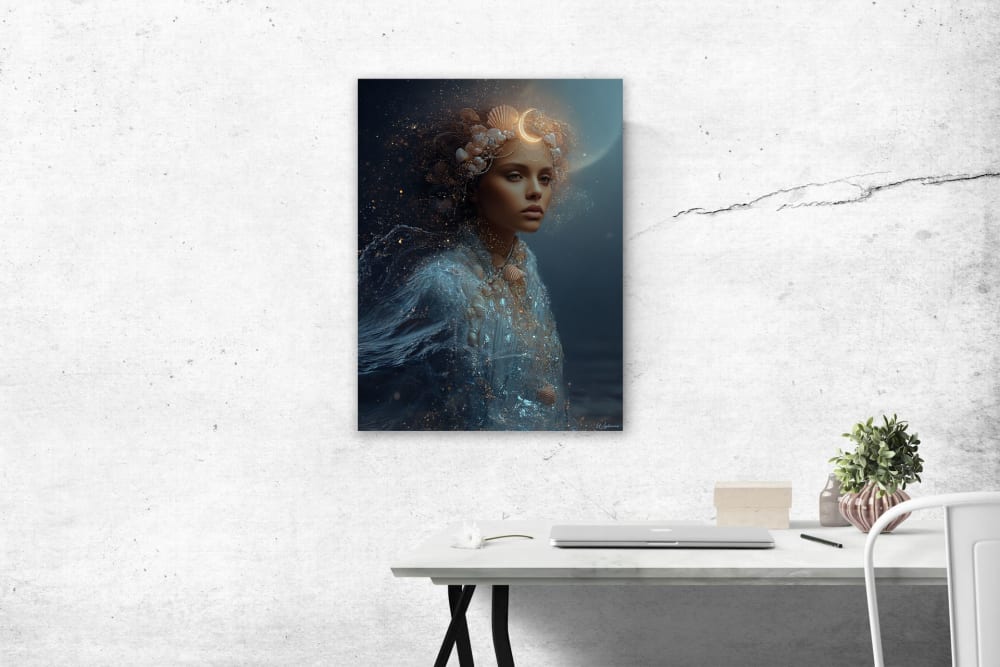 Tableau Femme Cancer alu-dibond multicolore 30x40 cm