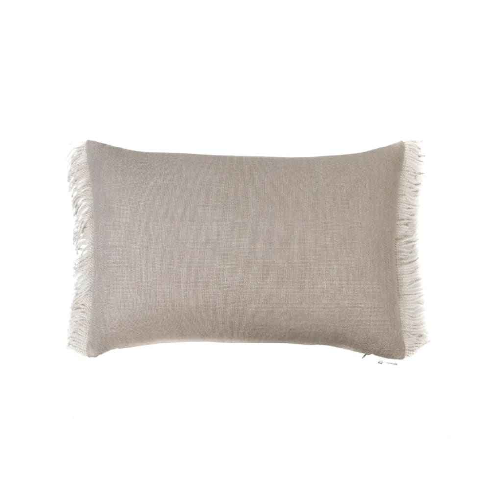 Cojín con fleco blanco   relleno premium 60x40