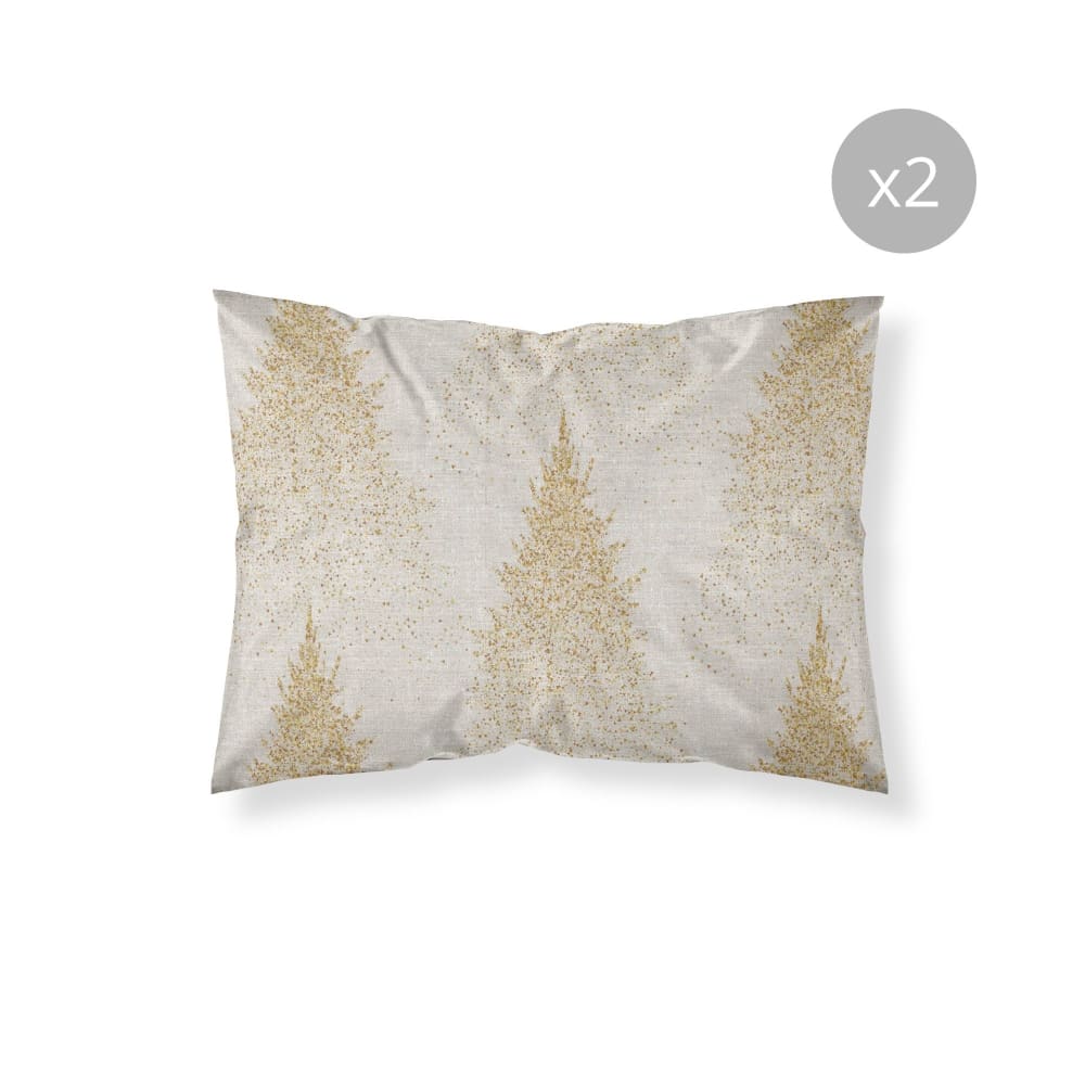 Lot de 2 taies d'oreillers 100 % polyester multicolore 50x80 cm