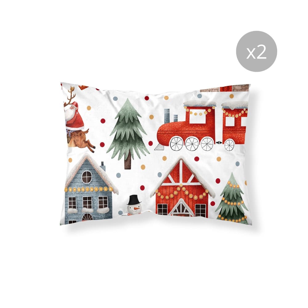 Muare Home 2er-Pack Kissenbezüge 100 % Polyester, mehrfarbig 50x80 cm - Pes - Polyester