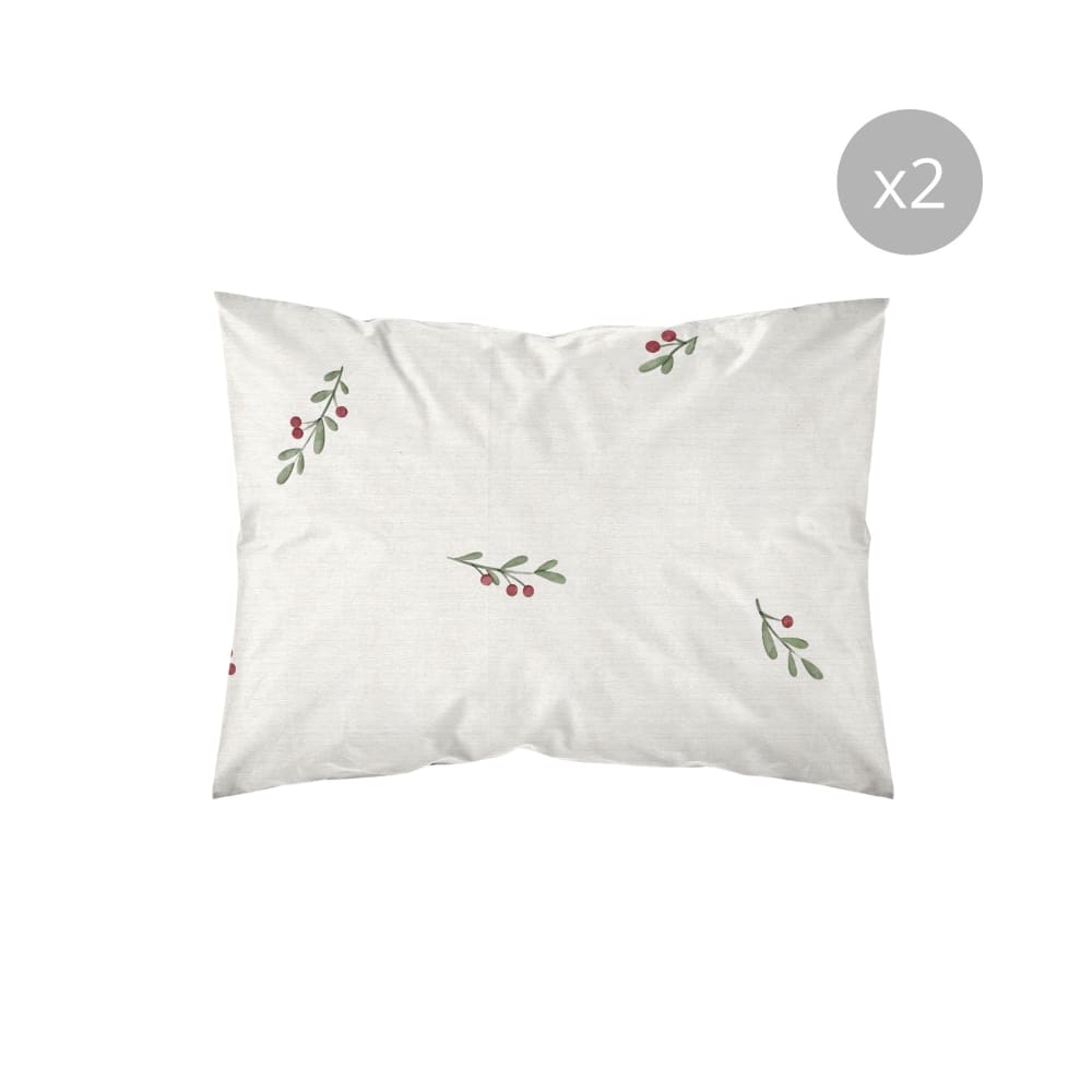 Lot de taies d'oreillers 100 % polyester multicolore 50x80 cm