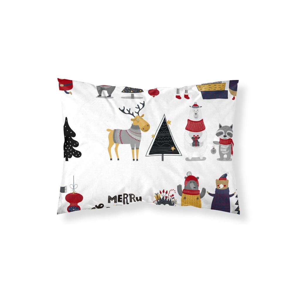 Taie d’oreiller 100 % polyester multicolore 45x110 cm