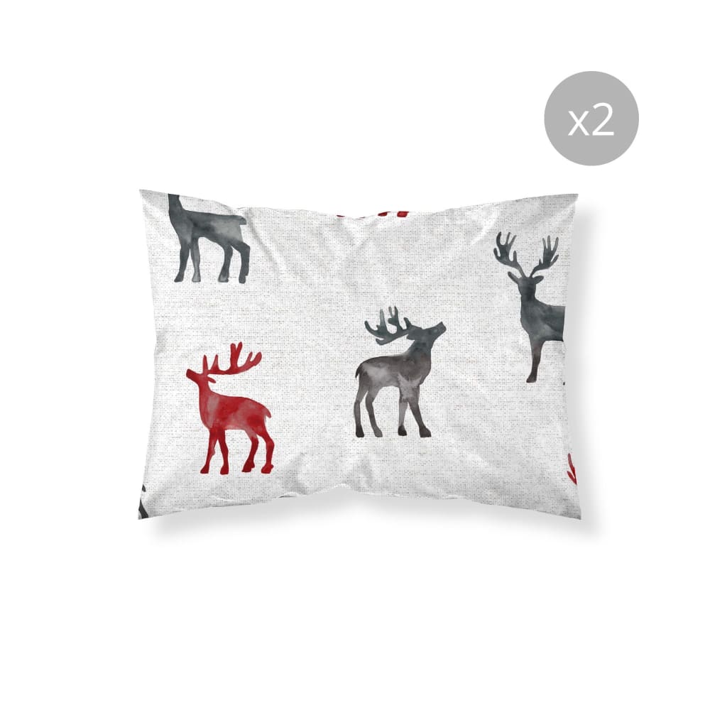 Muare Home 2er-Pack Kissenbezüge 100 % Polyester, mehrfarbig 50x80 cm - Pes - Polyester