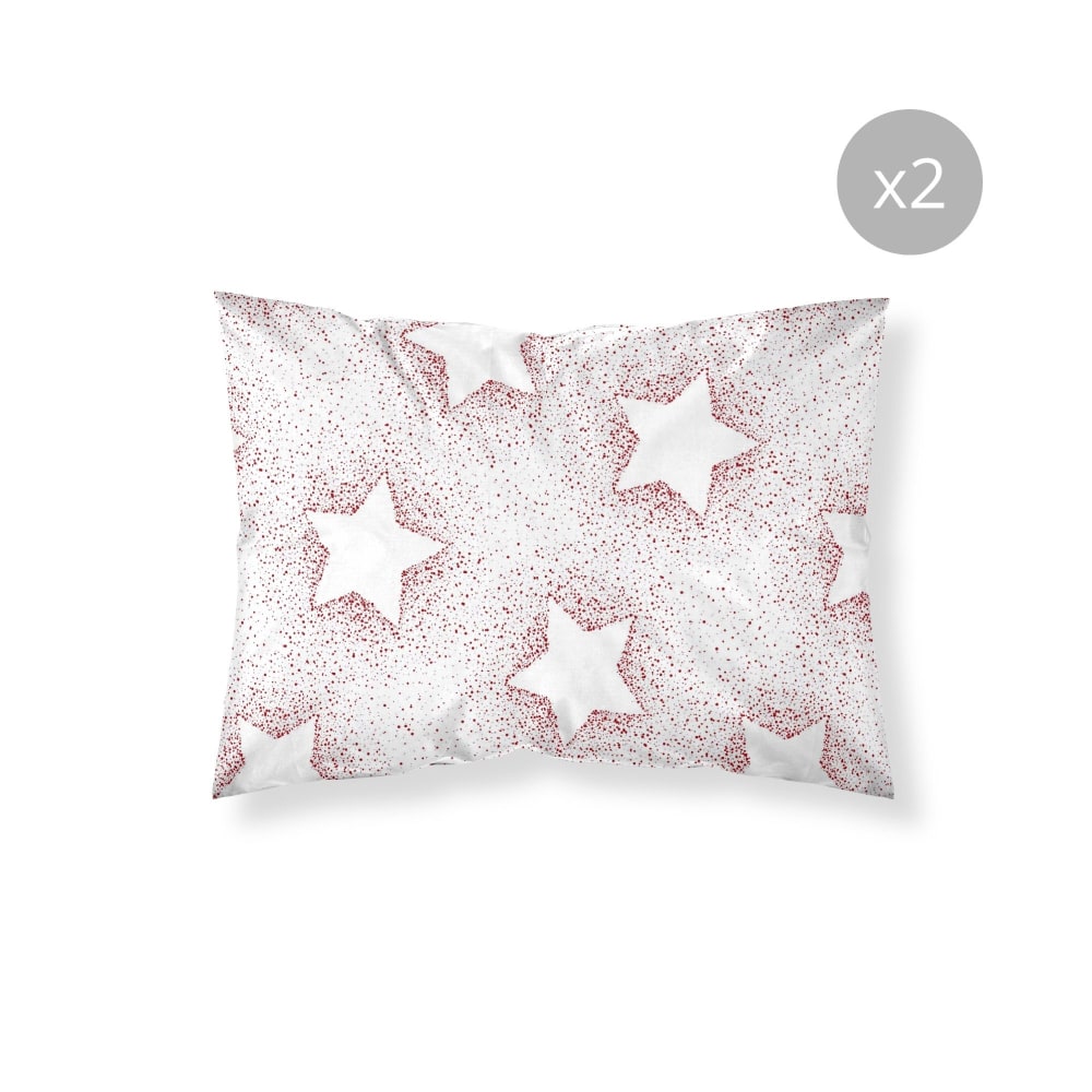 Muare Home 2er-Pack Kissenbezüge 100 % Polyester, mehrfarbig 50x80 cm - Pes - Polyester